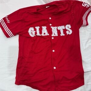 Limited Edition Red Giants/49ers Baseball Jersey